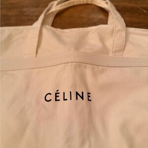 Celine Céline clothes bag / suit bag garment Handles White